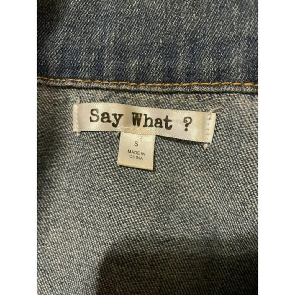Oversized Distressed Jean Jacket - Picture 6 of 7